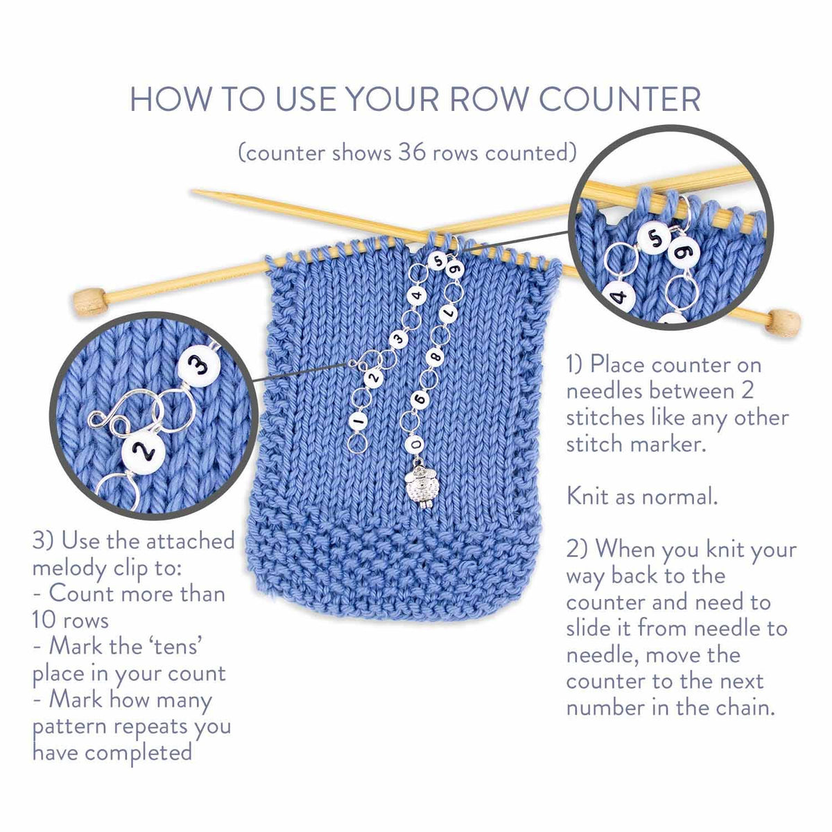 Calico Cat Chain Row Counter
