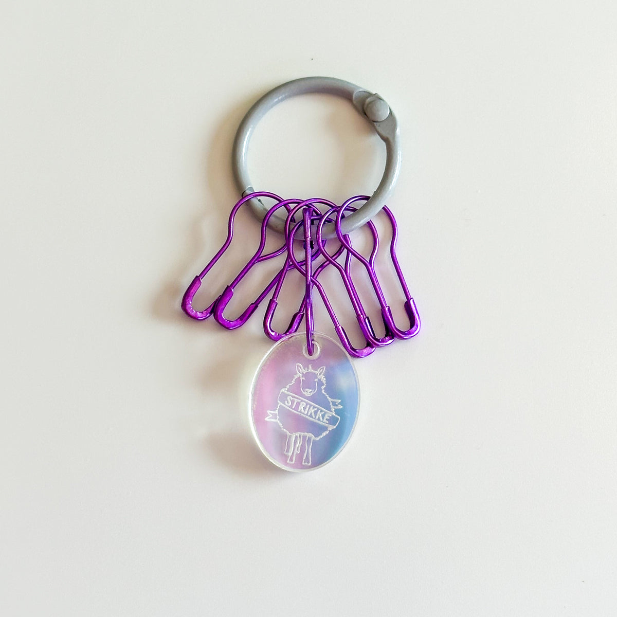 Strikke Iridescent Stitch Markers