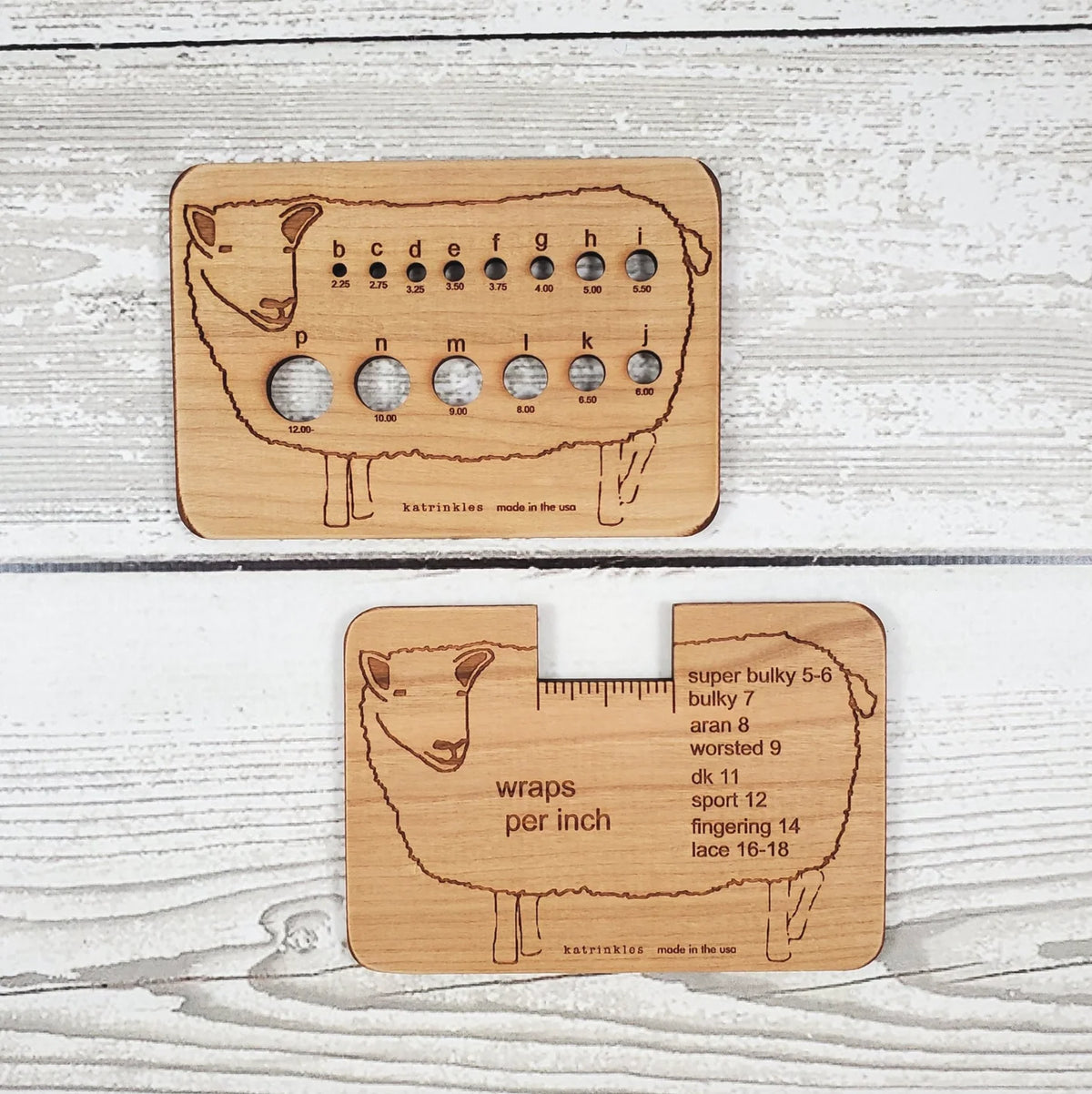 Sheep Crochet Hook Gauge Tool