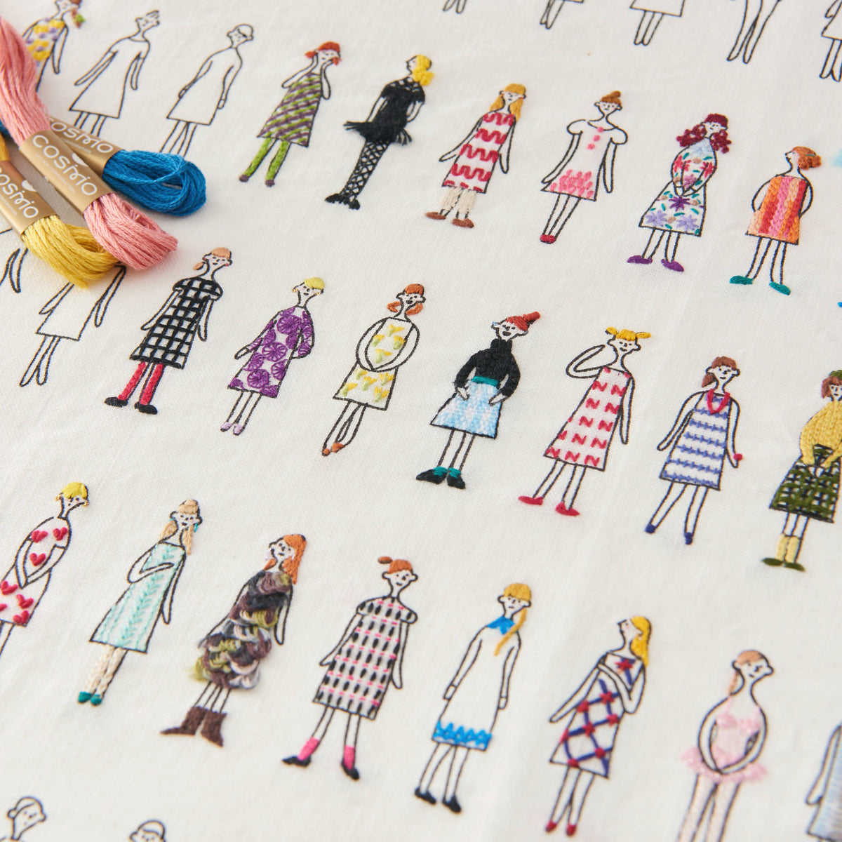 Cosmo - 100 Ladies Pattern Embroidery Fabric