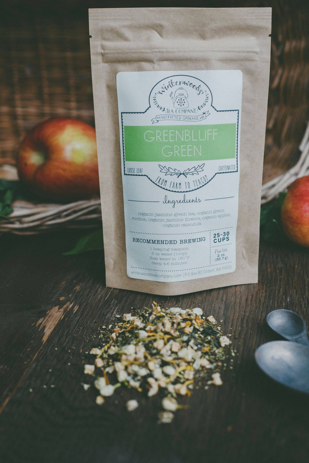 Green Bluff Green Caffeinated Tea Blend