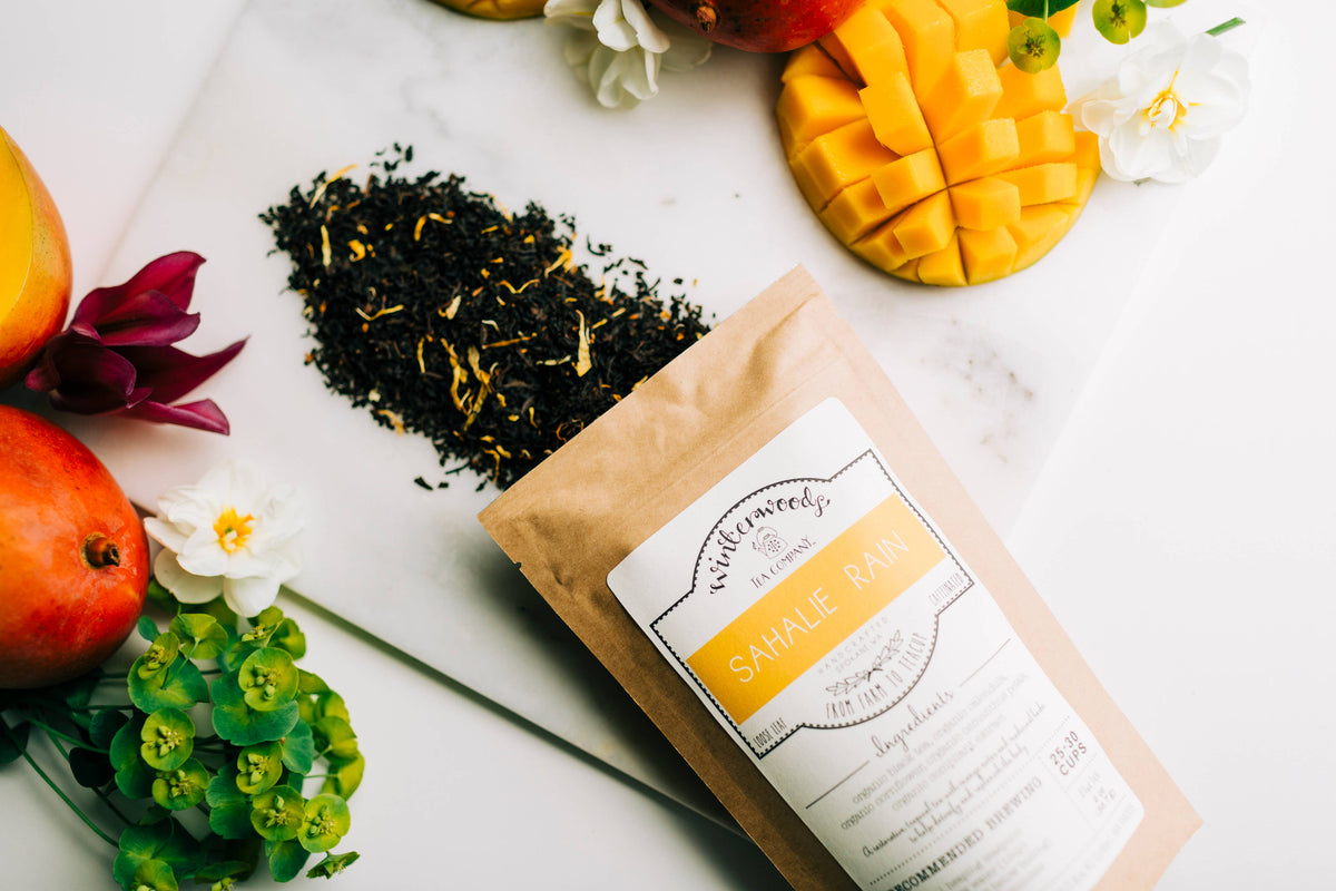 Sahalie Rain Caffeinated Tea Blends