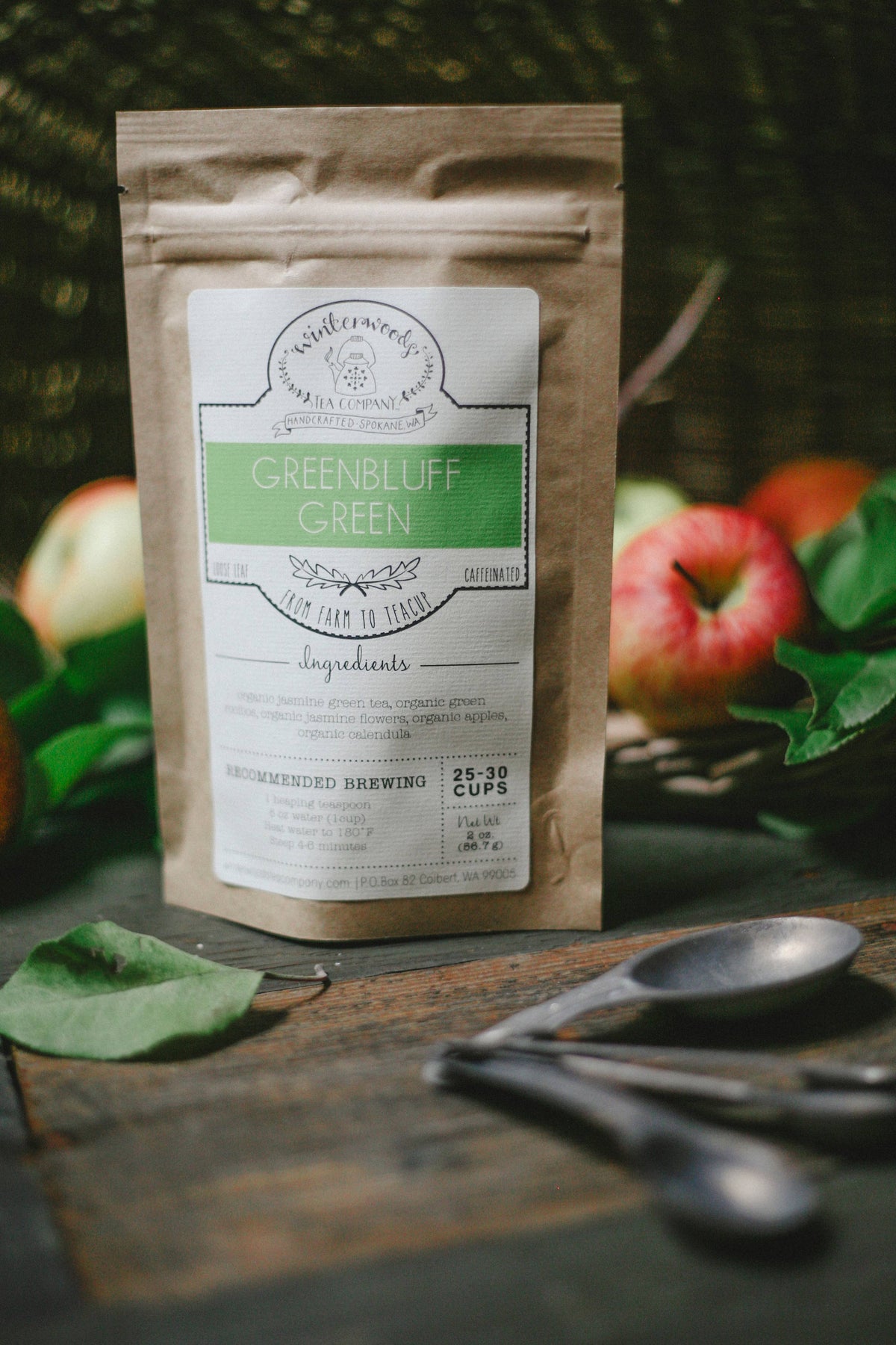 Green Bluff Green Caffeinated Tea Blend
