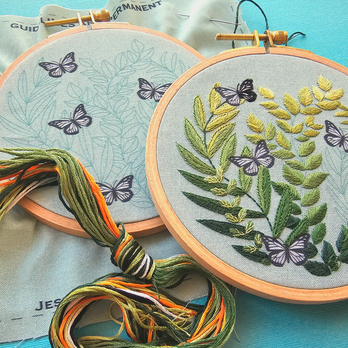 Love Grows Butterfly Embroidery Kit