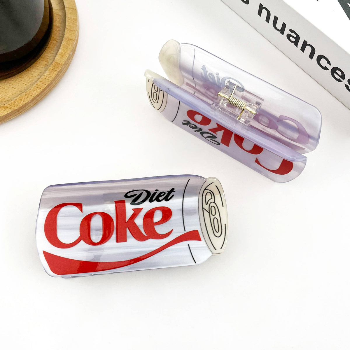 Diet Coke Hair Claw Clip, Fun Acetate Hair Accessory