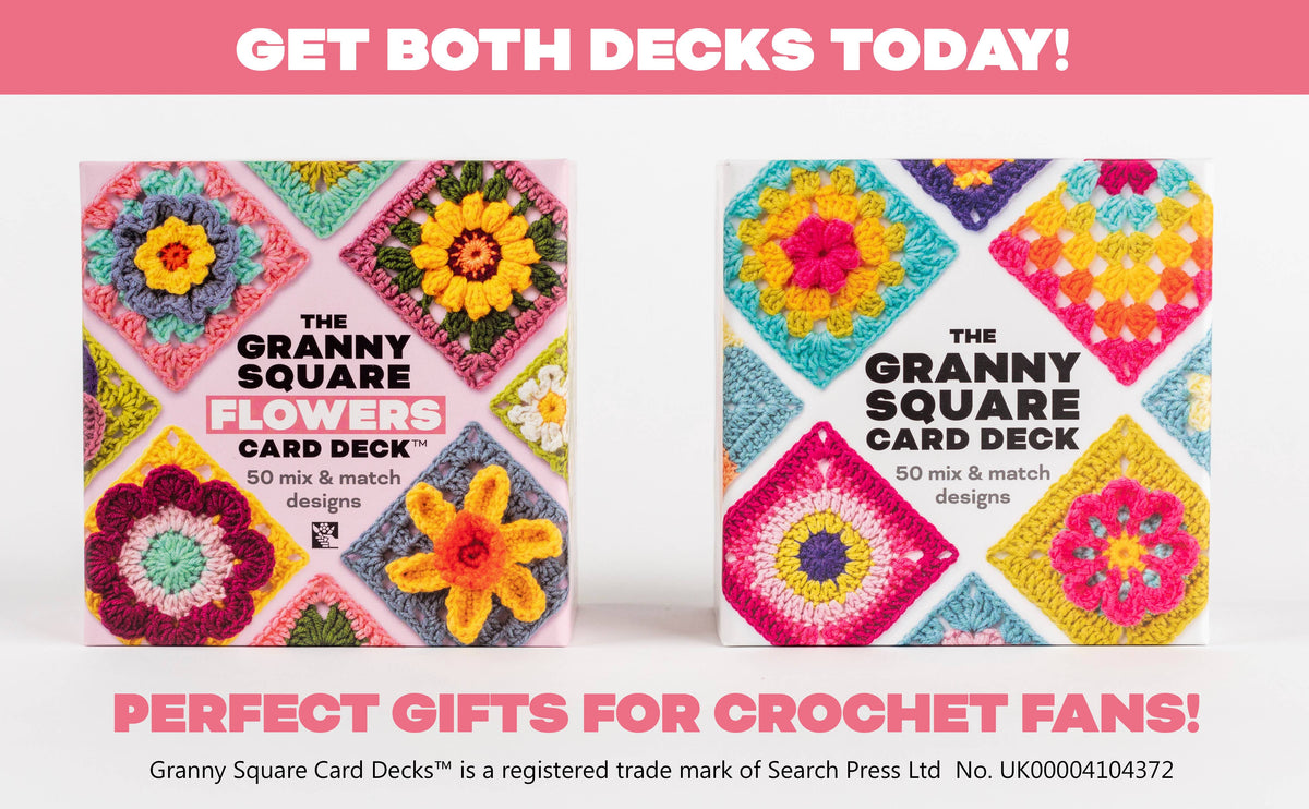 Granny Square Flowers Card Deck