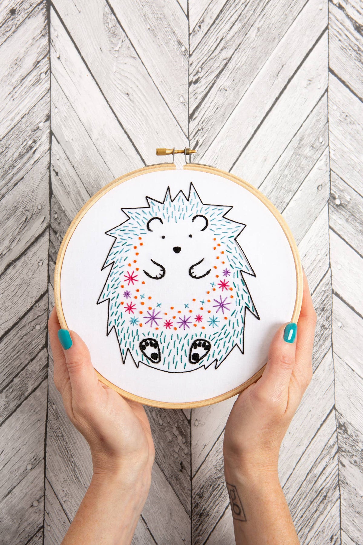Hedgehog Embroidery Kit | Complete Craft Kit for Beginners