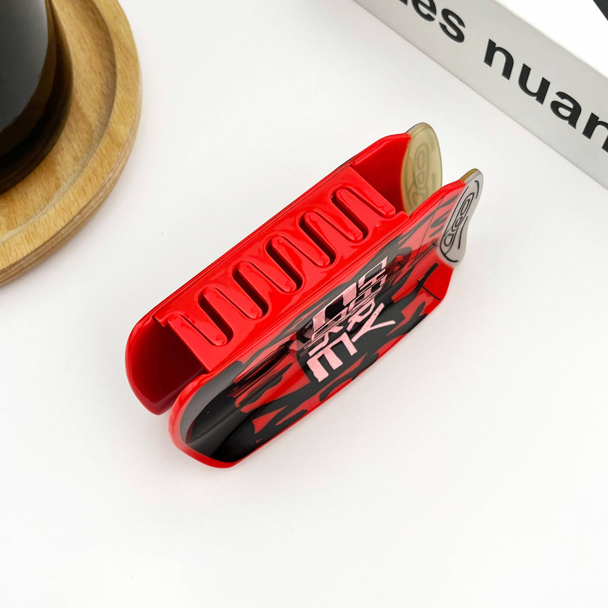 Cherry Coke Hair Claw