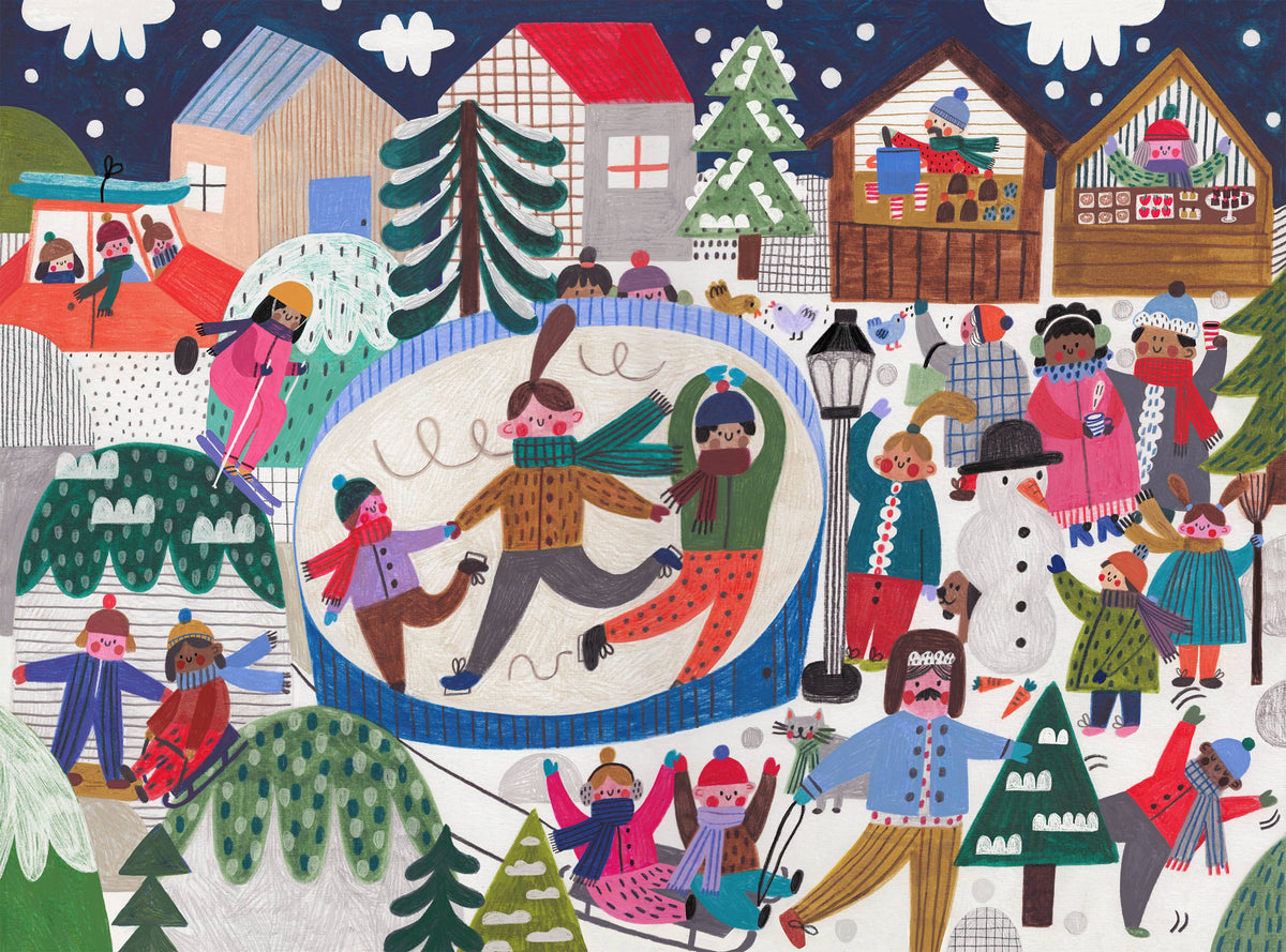 Snow Happy - 1,000 Piece Winter Holiday Puzzle