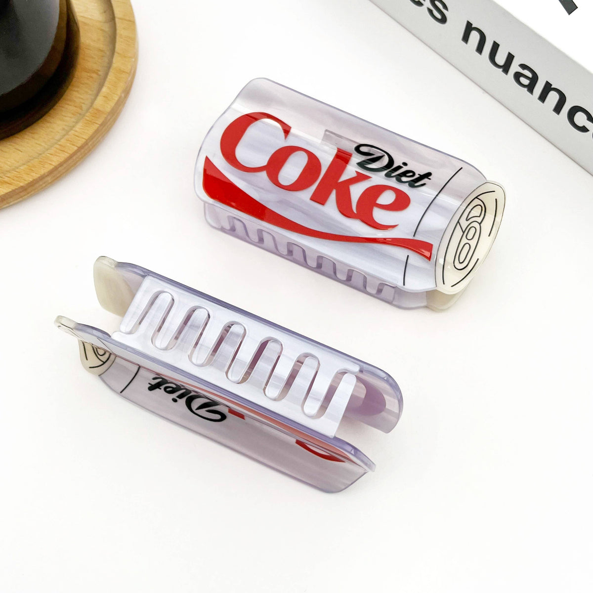 Diet Coke Hair Claw Clip, Fun Acetate Hair Accessory