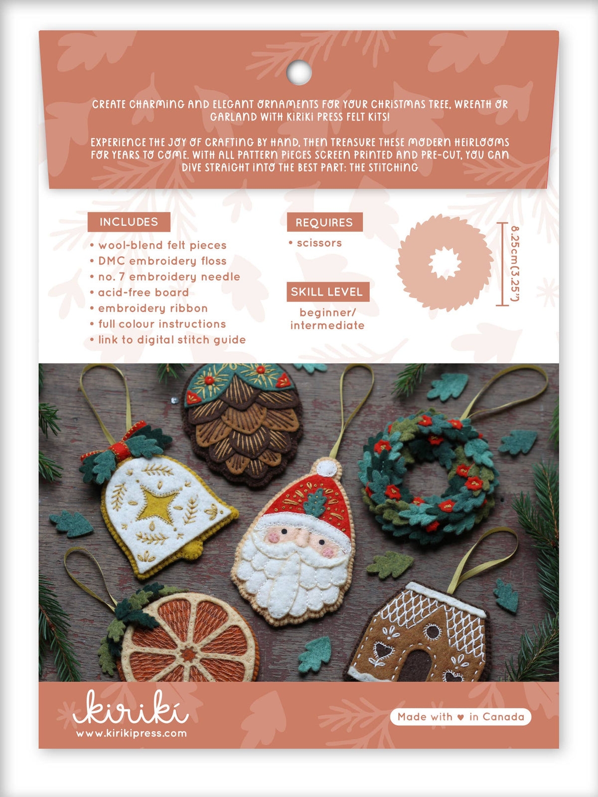 Wreath - Felt Ornament Kit
