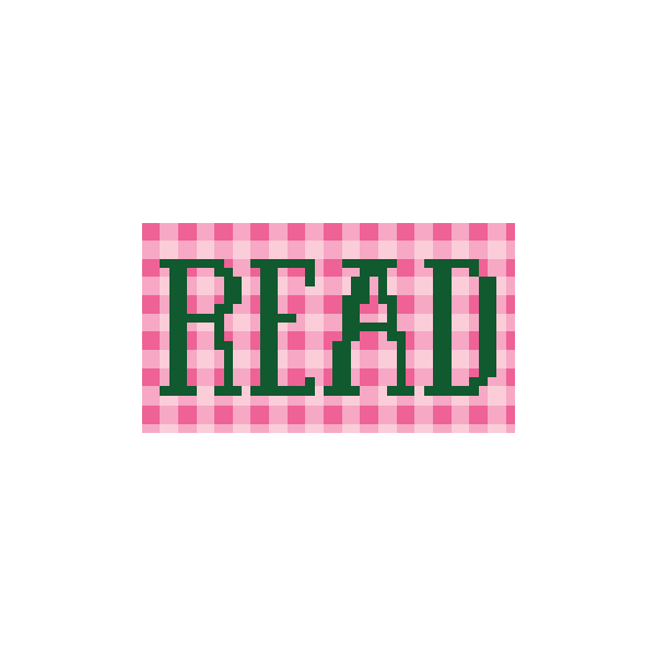 Needlepoint Canvas: Plaid Read 1.25"x 2.25" Mini