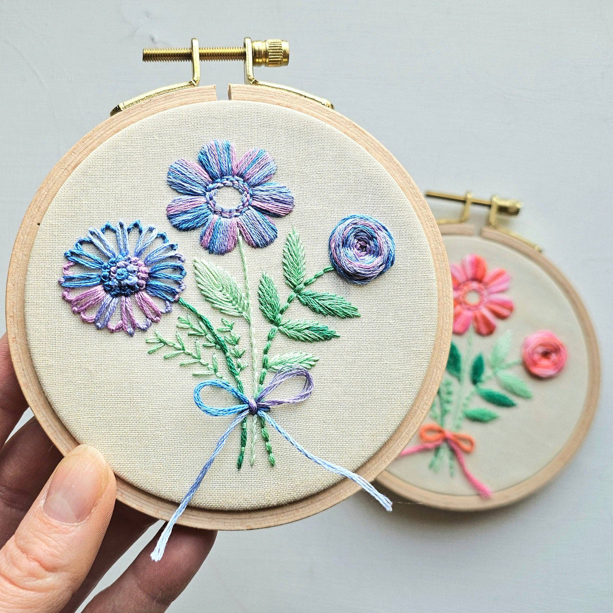 Floral Trio Embroidery Kit