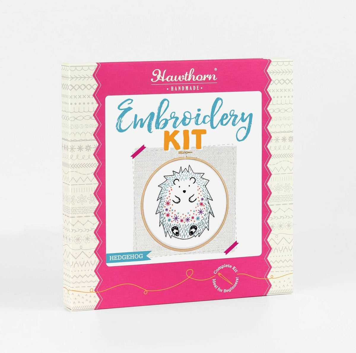 Hedgehog Embroidery Kit | Complete Craft Kit for Beginners