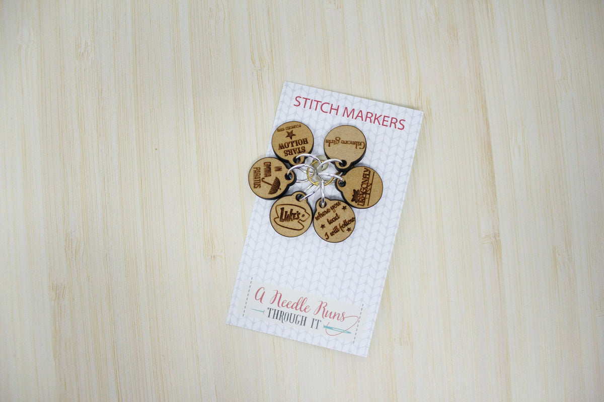 Gilmore Girls Inspired - Stitch Markers (set of 6)