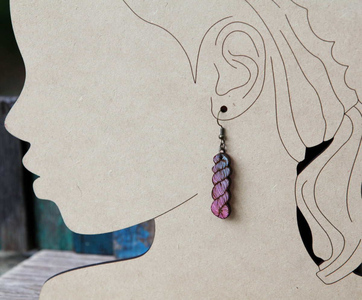 Yarn Hank Earrings - Mixed Colors