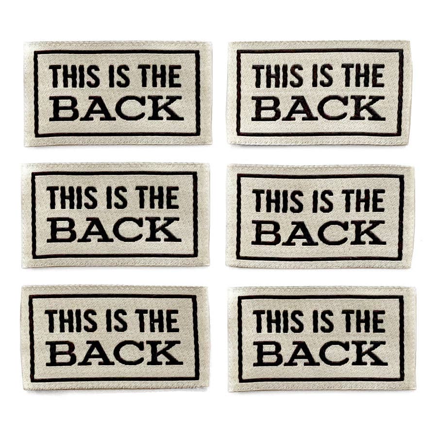 This Is The Back Labels Pack of 6, Natural