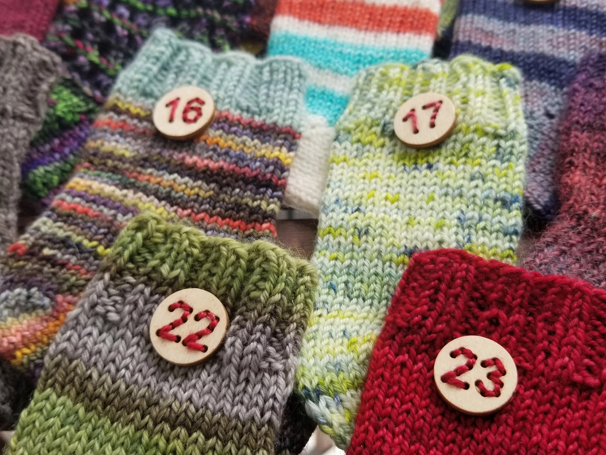 Advent Calendar Number Button Set