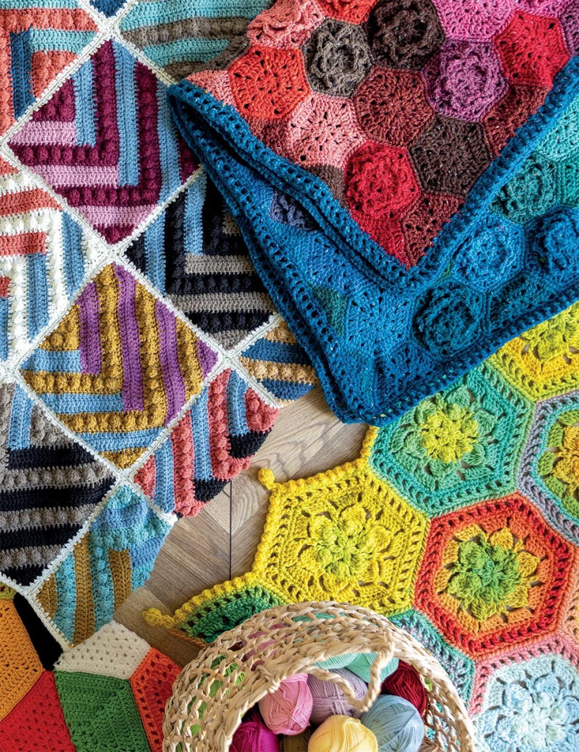 Crochet Modular Blankets by Rachele Carmona