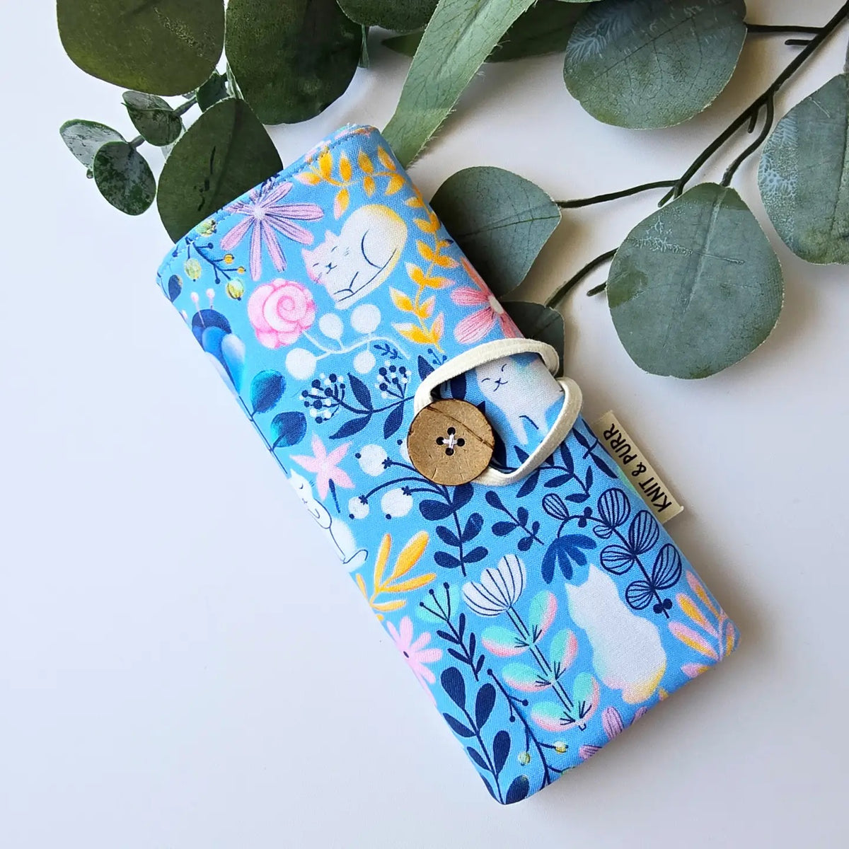 Light Blue Cat Pattern