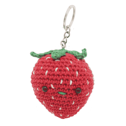 DIY Crochet Kit - Strawberry Keychain