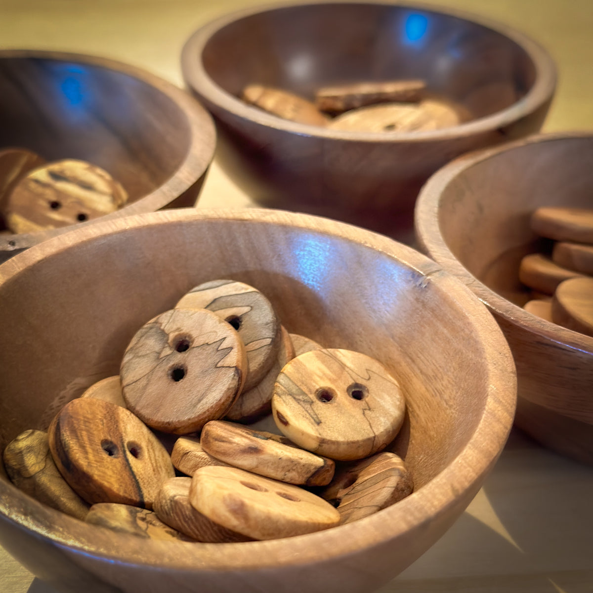 Buttons - Handcrafted Wood