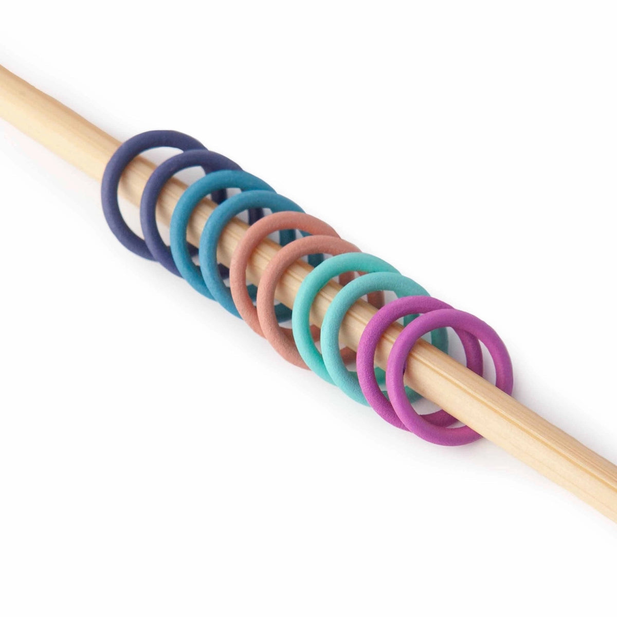 Simple Multicolored Ring Stitch Markers