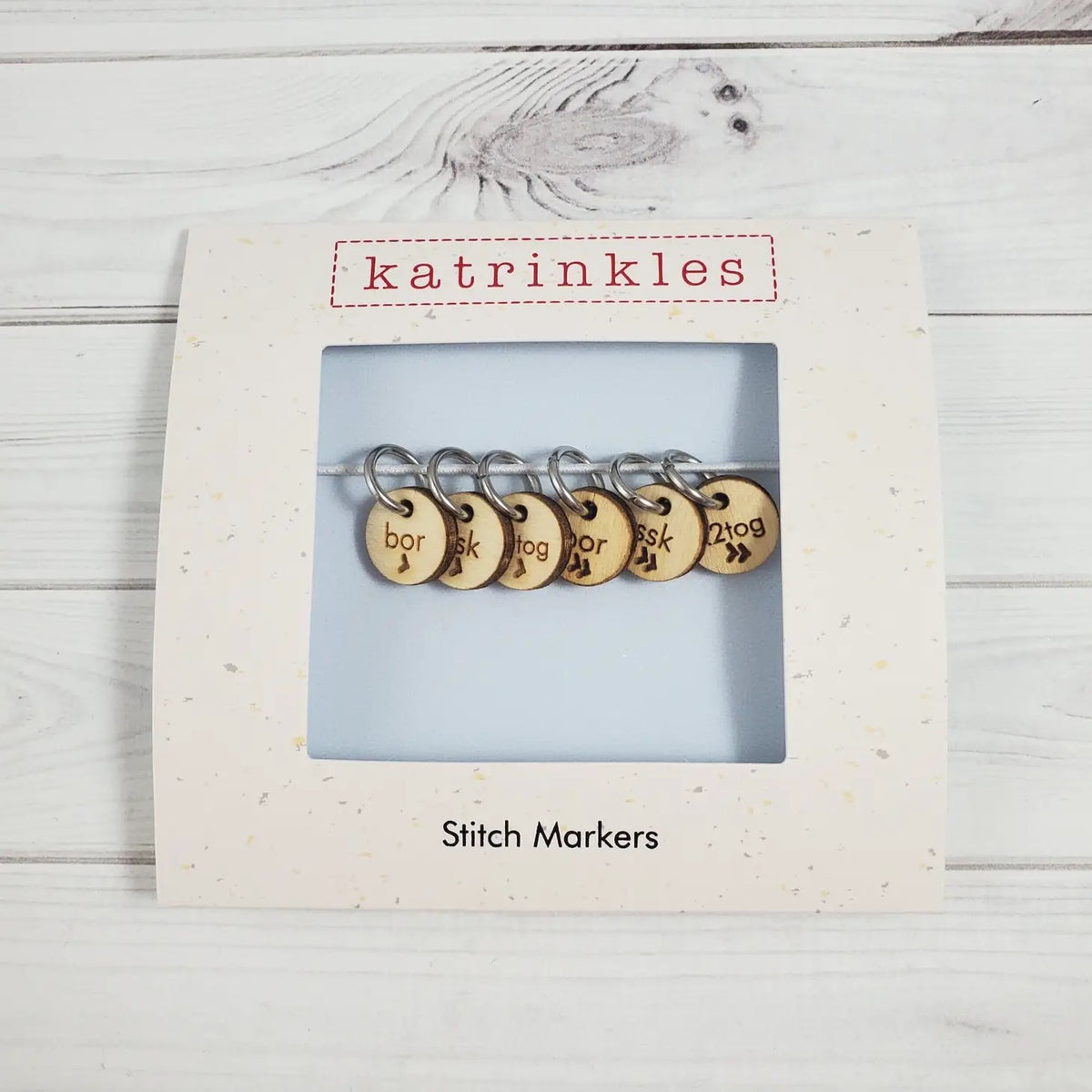 Katrinkles Stitch Markers - Sock Instruction Stitch Marker Set