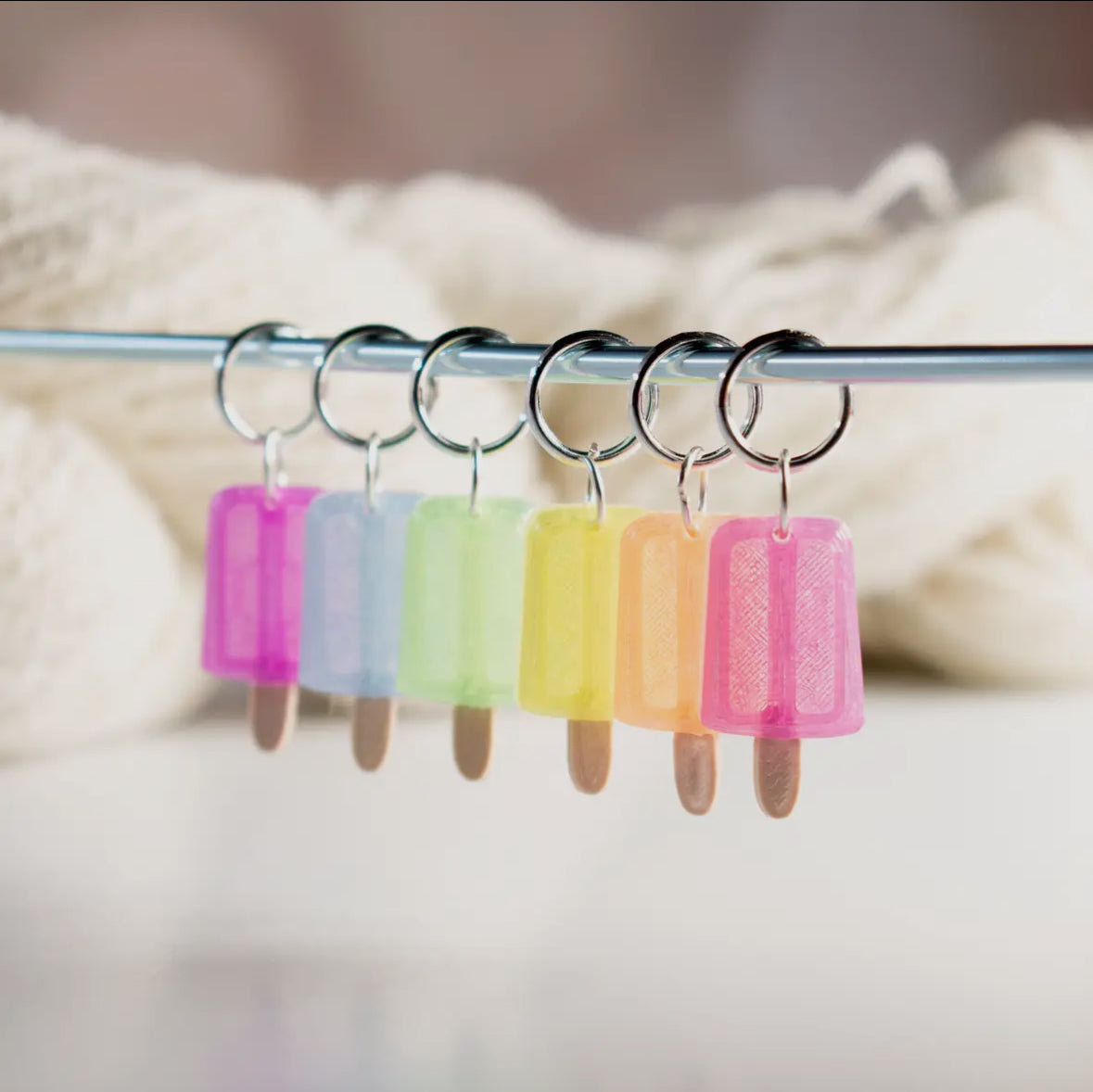 Blue Bird Makery Stitch Markers - Ice Pops