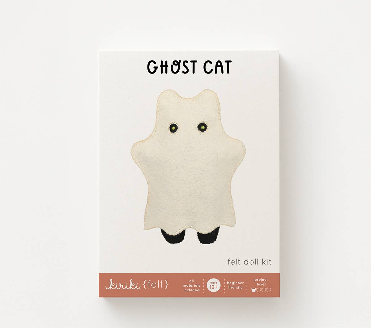 Ghost Cat Felt Doll Kit