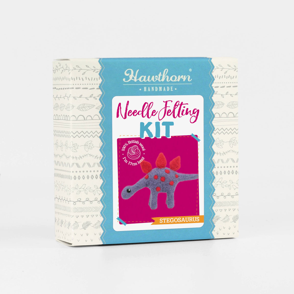 Stegosaurus Mini Needle Felting Kit | Beginner Craft Kit
