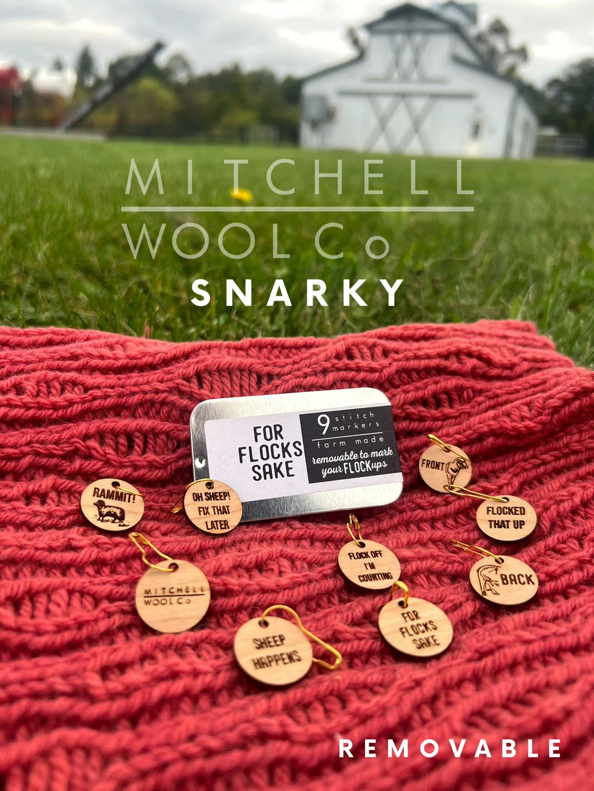 Mitchell Wool Co - Snarky Wood Stitch Markers
